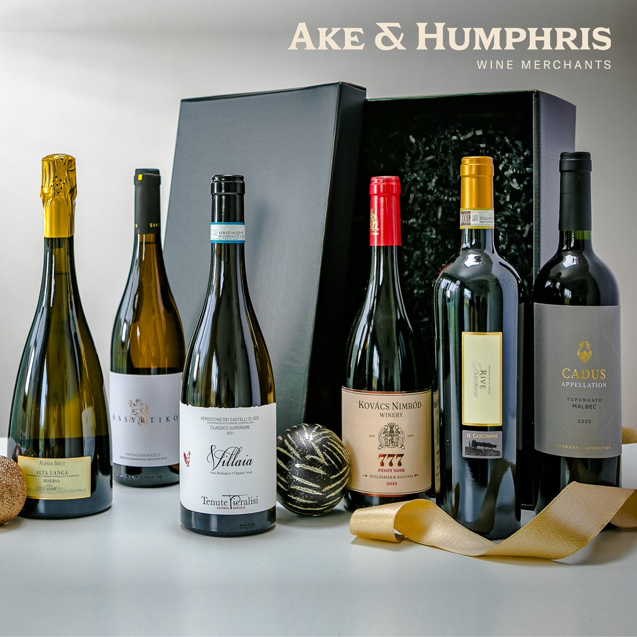 A&H Christmas Six Bottle Hamper