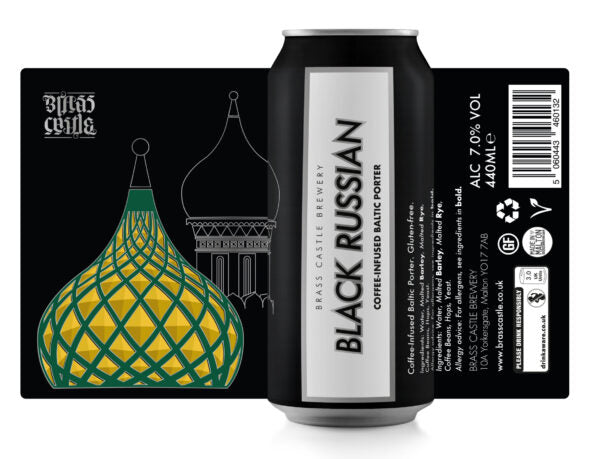 Brass Castle Black Russian Baltic Porter 7% Can