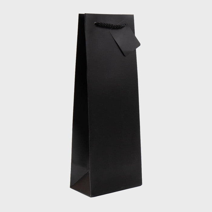 1 Bottle Paper Gift Bag Black